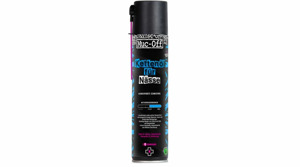 Muc-Off Wet Weather Aerosol Lubrifiant De Chaîne 400ml 1 Muc-Off Wet Weather Aerosol Lubrifiant De Chaîne 400ml